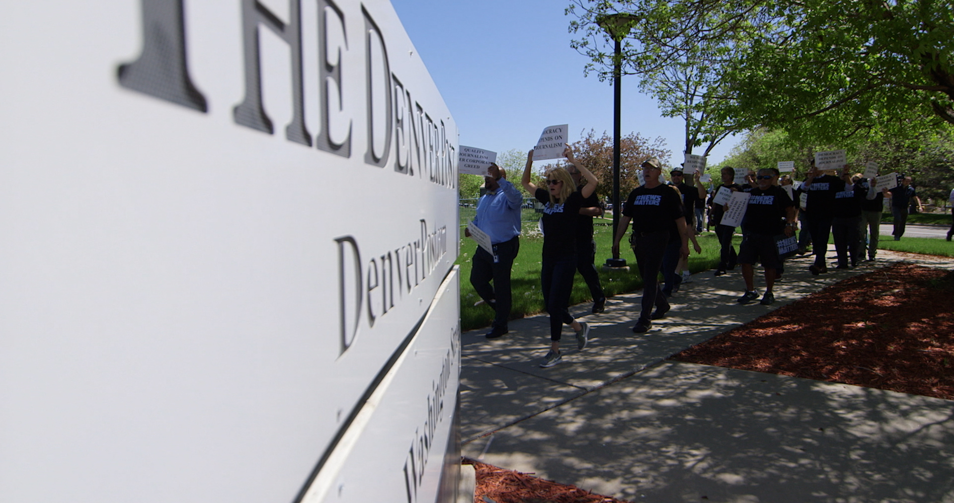 Denver Post Employees Walk Out